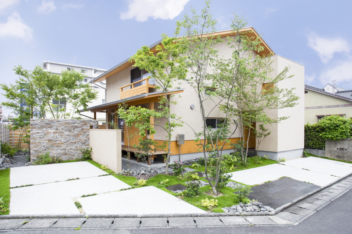 福岡県久留米市「さわやかな風が通る四季の庭」外構工事イメージ